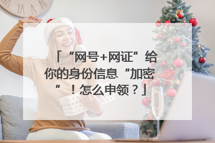 “网号+网证”给你的身份信息“加密”！怎么申领？