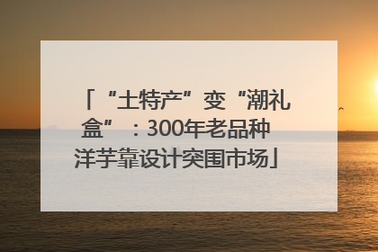 “土特产”变“潮礼盒”：300年老品种洋芋靠设计突围市场