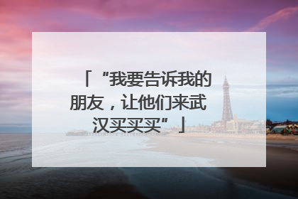 “我要告诉我的朋友，让他们来武汉买买买”