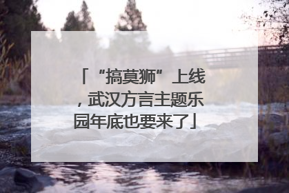 “搞莫狮”上线，武汉方言主题乐园年底也要来了