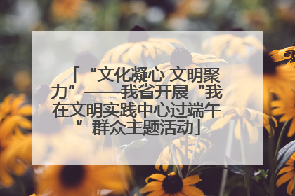 “文化凝心 文明聚力”——我省开展“我在文明实践中心过端午”群众主题活动