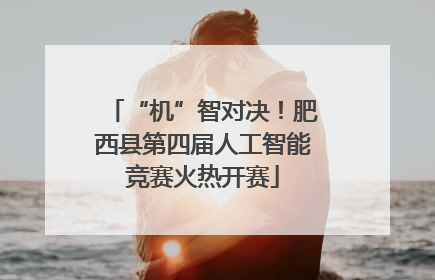 “机”智对决！肥西县第四届人工智能竞赛火热开赛