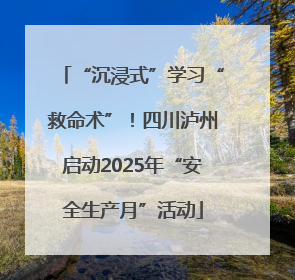 “沉浸式”学习“救命术”！四川泸州启动2025年“安全生产月”活动