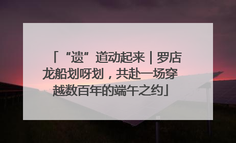 “遗”道动起来｜罗店龙船划呀划，共赴一场穿越数百年的端午之约
