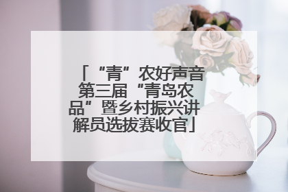 “青”农好声音 第三届“青岛农品”暨乡村振兴讲解员选拔赛收官