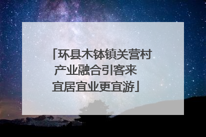 环县木钵镇关营村 产业融合引客来 宜居宜业更宜游