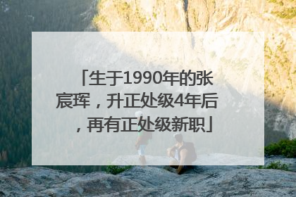 生于1990年的张宸珲，升正处级4年后，再有正处级新职