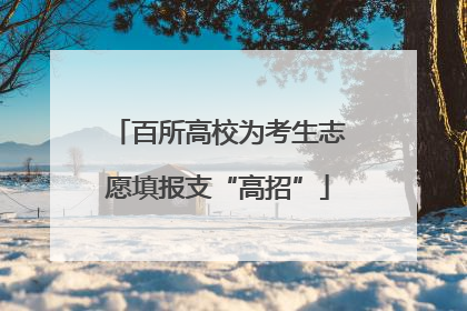 百所高校为考生志愿填报支“高招”