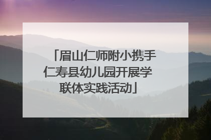 眉山仁师附小携手仁寿县幼儿园开展学联体实践活动
