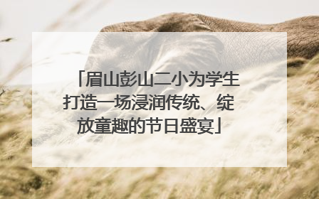 眉山彭山二小为学生打造一场浸润传统、绽放童趣的节日盛宴