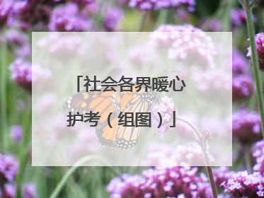 社会各界暖心护考（组图）