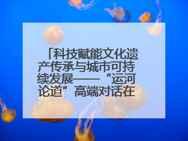科技赋能文化遗产传承与城市可持续发展——“运河论道”高端对话在京举办