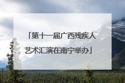 第十一届广西残疾人艺术汇演在南宁举办