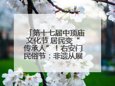 第十七届中顶庙文化节 居民变“传承人”！右安门民俗节：非遗从展柜走进烟火气