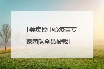 美疾控中心疫苗专家团队全员被裁