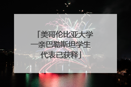 美哥伦比亚大学一亲巴勒斯坦学生代表已获释