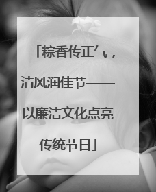 粽香传正气，清风润佳节——以廉洁文化点亮传统节日