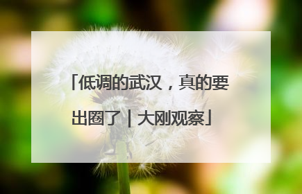 低调的武汉，真的要出圈了｜大刚观察