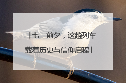 七一前夕，这趟列车载着历史与信仰启程