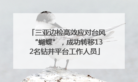 三亚边检高效应对台风“蝴蝶”，成功转移132名钻井平台工作人员