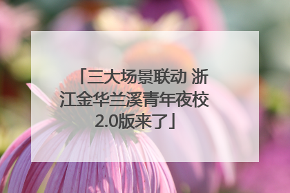 三大场景联动 浙江金华兰溪青年夜校2.0版来了