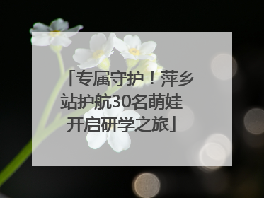专属守护！萍乡站护航30名萌娃开启研学之旅