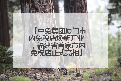 中免集团厦门市内免税店焕新开业，福建省首家市内免税店正式亮相