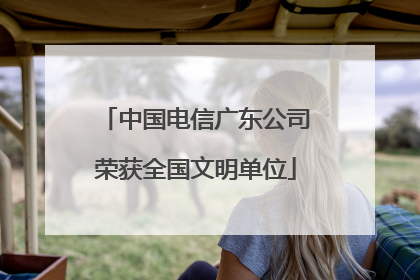 中国电信广东公司荣获全国文明单位