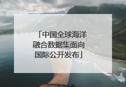 中国全球海洋融合数据集面向国际公开发布
