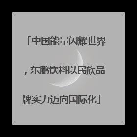 中国能量闪耀世界，东鹏饮料以民族品牌实力迈向国际化