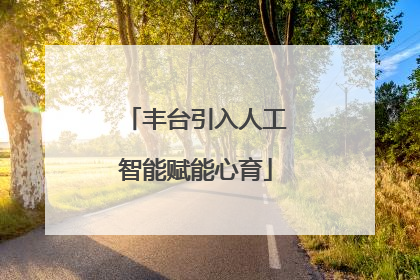 丰台引入人工智能赋能心育