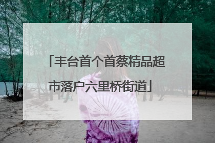 丰台首个首蔡精品超市落户六里桥街道