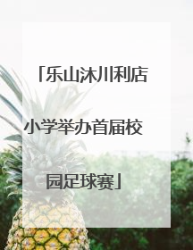 乐山沐川利店小学举办首届校园足球赛