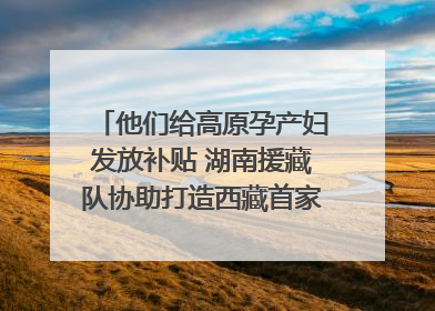 他们给高原孕产妇发放补贴 湖南援藏队协助打造西藏首家高原产儿协同中心