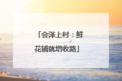 会泽上村：鲜花铺就增收路