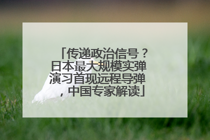 传递政治信号？日本最大规模实弹演习首现远程导弹，中国专家解读