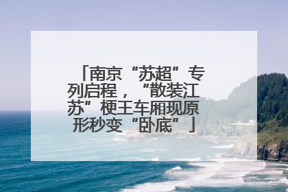 南京“苏超”专列启程，“散装江苏”梗王车厢现原形秒变“卧底”