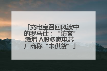 充电宝召回风波中的罗马仕：“访客”激增 A股多家电芯厂商称“未供货”