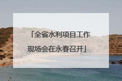 全省水利项目工作现场会在永春召开