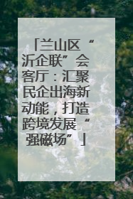 兰山区“沂企联”会客厅：汇聚民企出海新动能，打造跨境发展“强磁场”