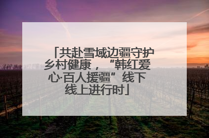 共赴雪域边疆守护乡村健康，“韩红爱心·百人援疆”线下线上进行时
