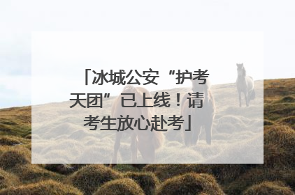 冰城公安“护考天团”已上线！请考生放心赴考