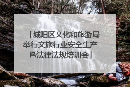 城阳区文化和旅游局举行文旅行业安全生产暨法律法规培训会