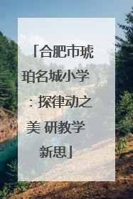 合肥市琥珀名城小学：探律动之美 研教学新思