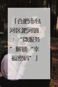 合肥市包河区淝河镇：“微服务”解锁“幸福密码”