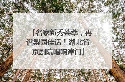 名家新秀荟萃，再谱梨园佳话！湖北省京剧院唱响津门