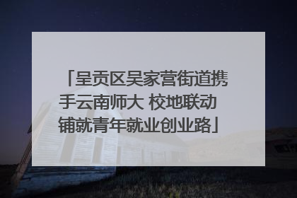 呈贡区吴家营街道携手云南师大 校地联动铺就青年就业创业路