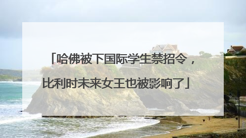 哈佛被下国际学生禁招令，比利时未来女王也被影响了