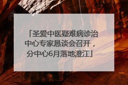 圣爱中医疑难病诊治中心专家恳谈会召开，分中心6月落地澄江