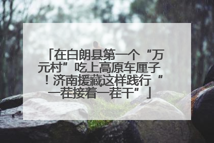 在白朗县第一个“万元村”吃上高原车厘子！济南援藏这样践行“一茬接着一茬干”